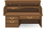 Roll top desk from Glitch